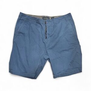 Mens Lucky Brand Men’s Flat Front Chino Shorts Size 34 Blue